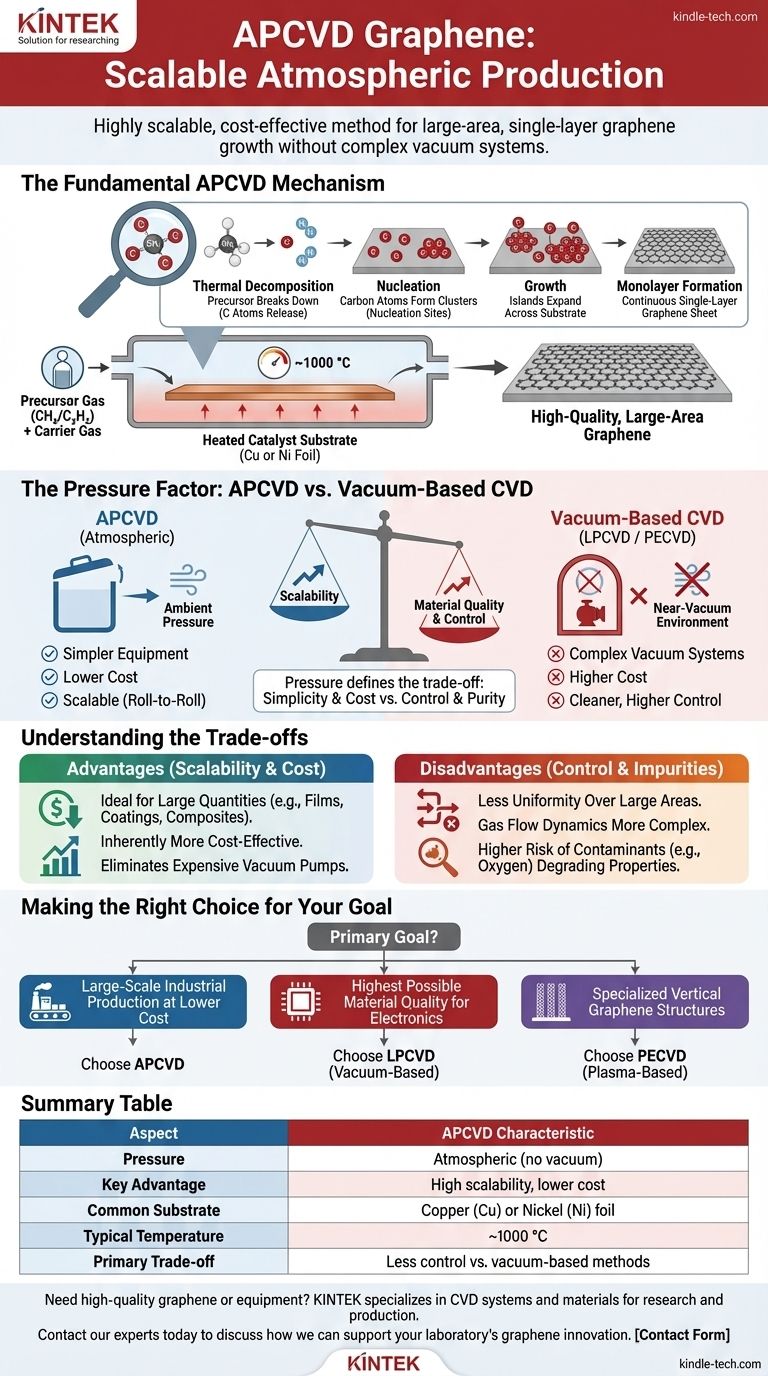 ¿Qué es la deposición química de vapor a presión atmosférica del grafeno? Producción escalable para aplicaciones industriales Guía Visual