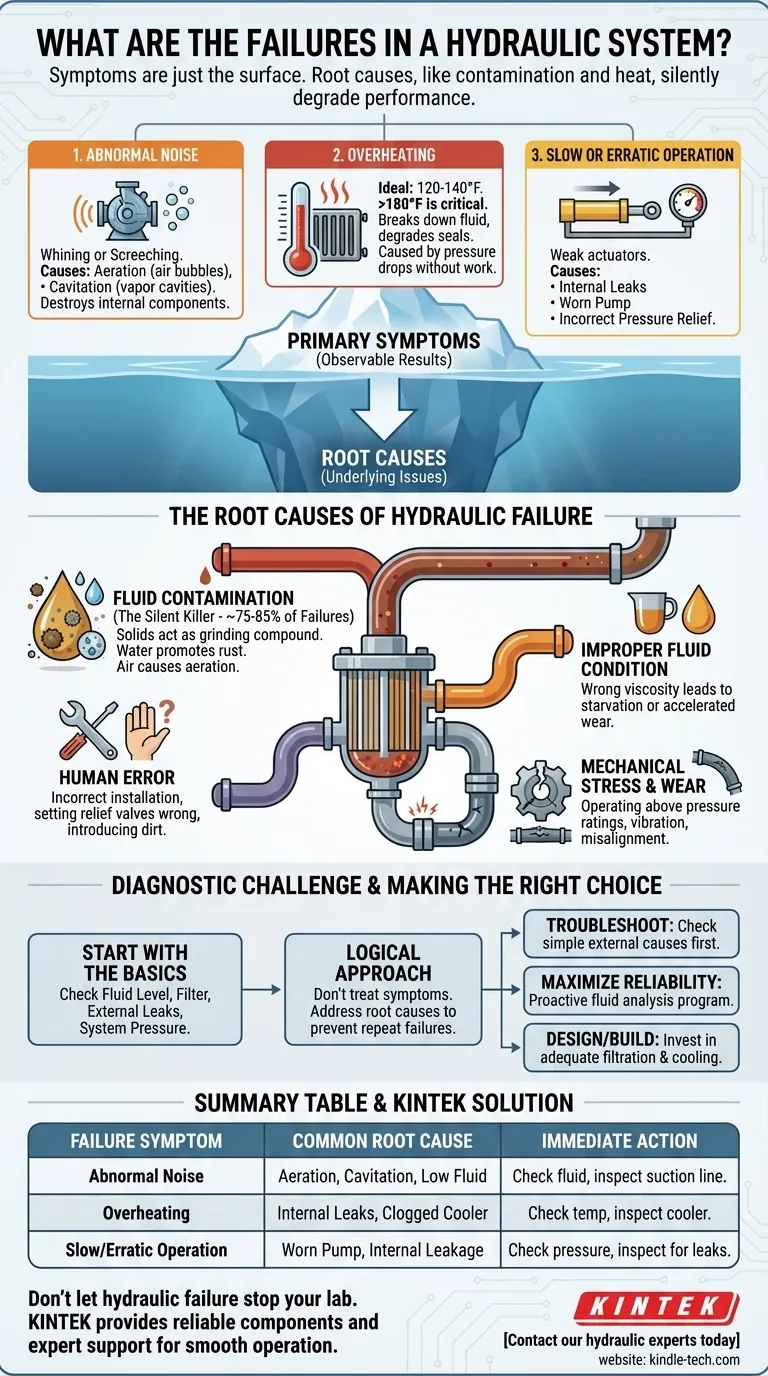 Quais são as falhas em um sistema hidráulico? Evite Paradas Custosas com Diagnóstico Especializado Guia Visual