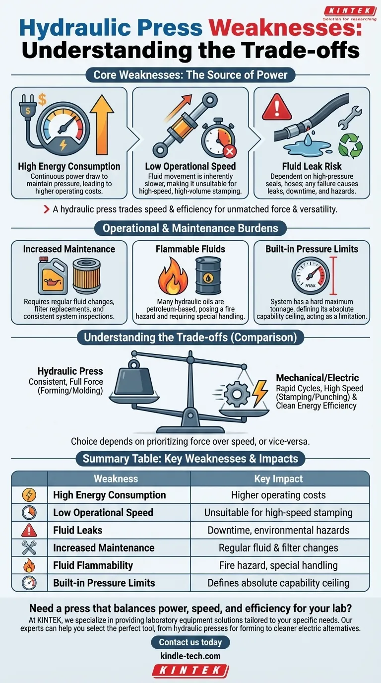 What are the weakness of hydraulic press? Understand the Trade-offs of Power and Control Visual Guide