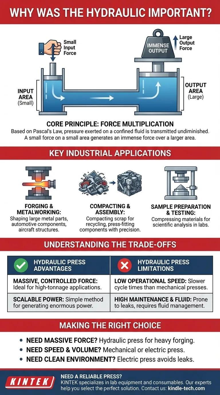 Warum war die hydraulische Presse wichtig? Entfesselung beispielloser industrieller Kraft Visuelle Anleitung