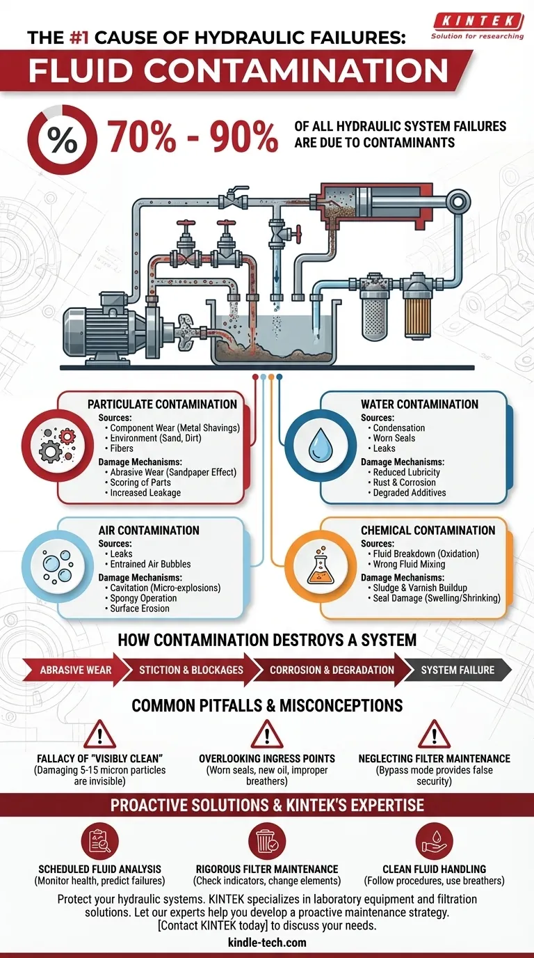 ما هو السبب الأكثر شيوعًا لأعطال الأنظمة الهيدروليكية؟ اكتشف الجاني الأول وكيفية إيقافه دليل مرئي