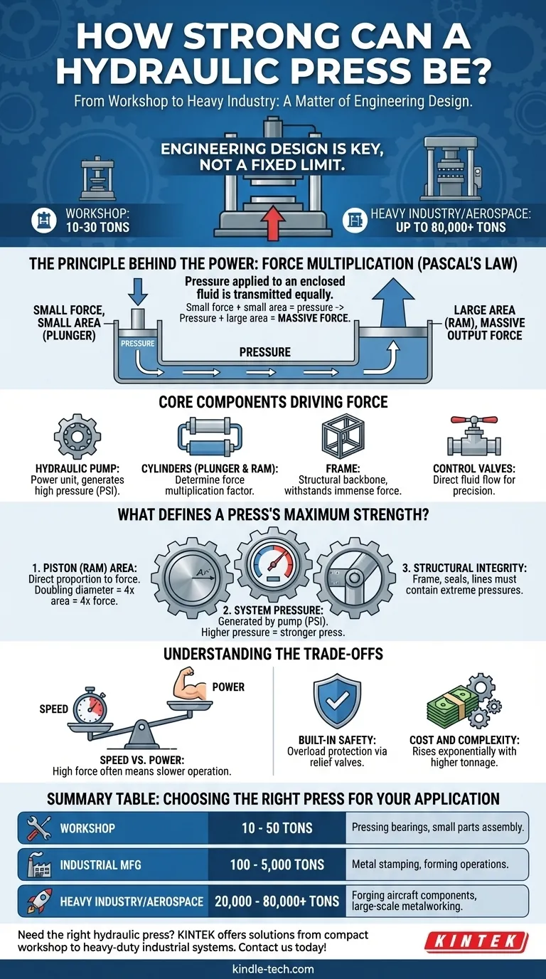 Wie stark kann eine hydraulische Presse sein? Von 10 bis 80.000 Tonnen Kraft erklärt Visuelle Anleitung