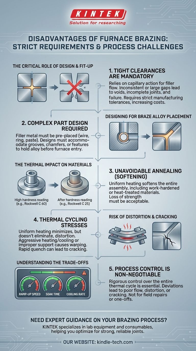 炉中钎焊的缺点是什么？了解关键的设计和工艺限制 图解指南
