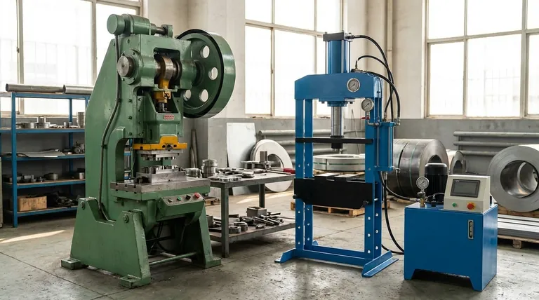 ما الفرق بين المكبس الميكانيكي والمكبس الهيدروليكي؟ السرعة مقابل التحكم في إنتاجك