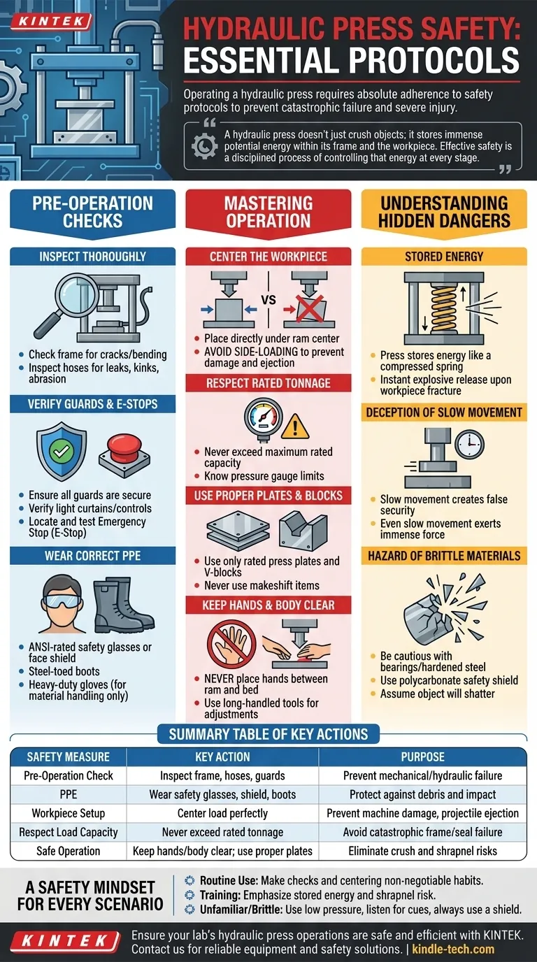 操作液压机时有哪些安全措施？预防伤害的基本规程 图解指南
