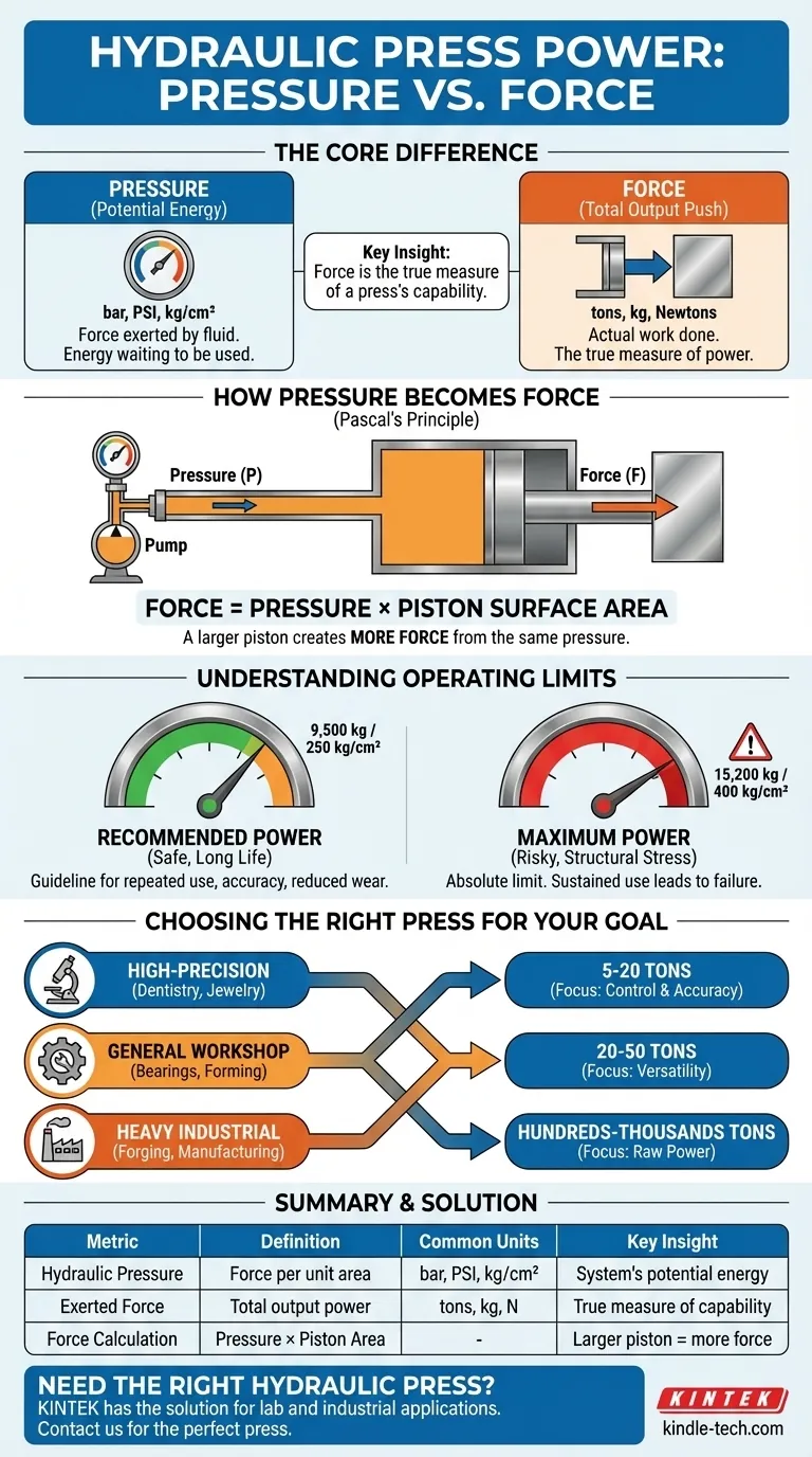Quanta pressão uma prensa hidráulica pode gerar? Entenda a Diferença Entre Pressão e Força Guia Visual