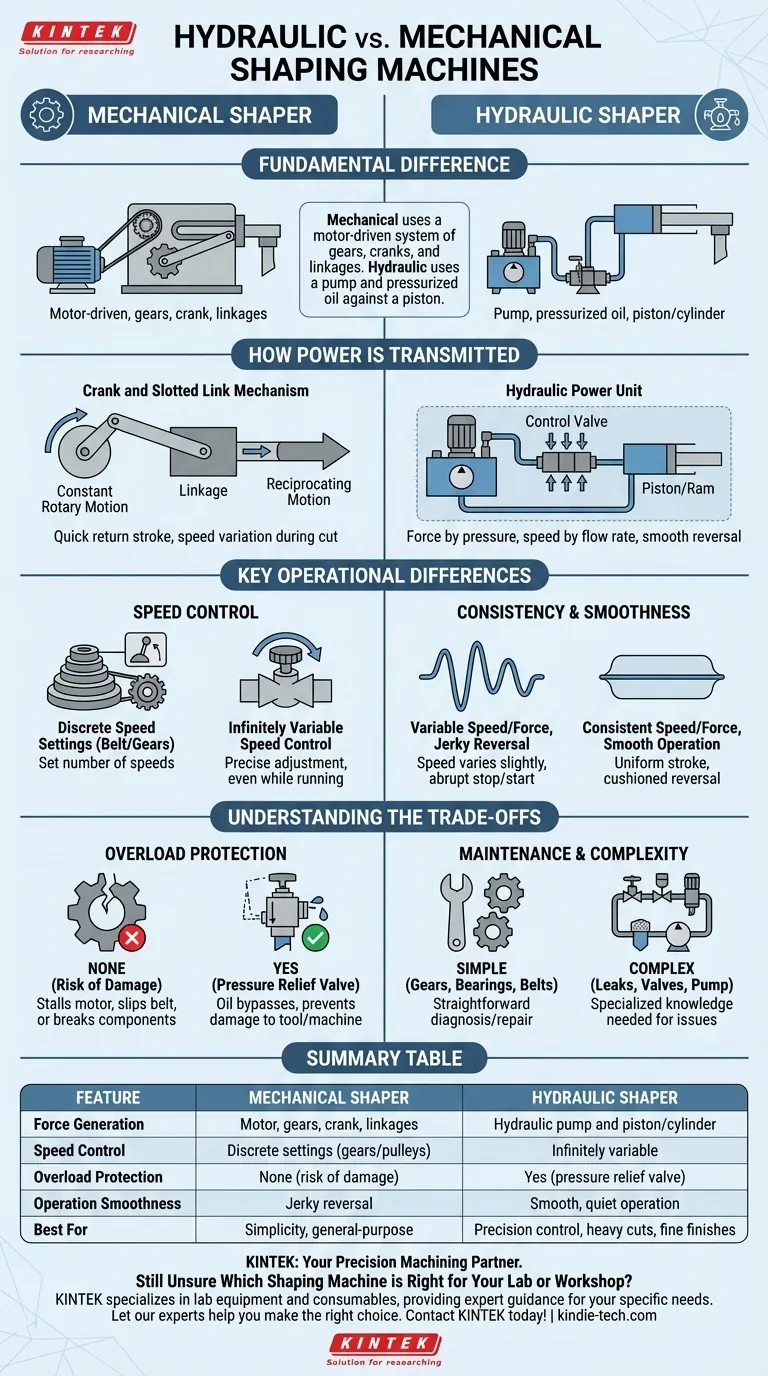 油圧式シェーピングマシンと機械式シェーピングマシンの違いは何ですか？あなたの工場に最適な機械を選びましょう ビジュアルガイド