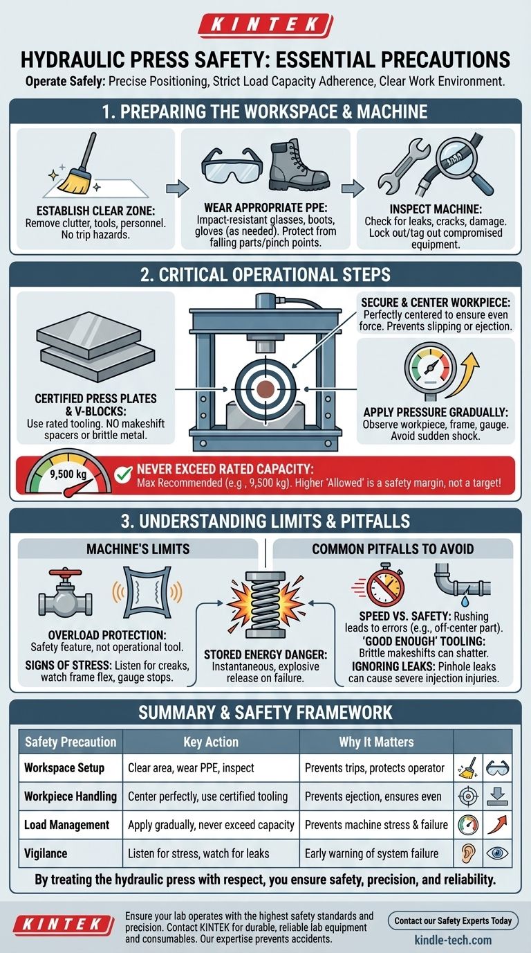 Quelles précautions prendre avec une presse hydraulique ? Guide de sécurité essentiel pour les opérateurs Guide Visuel