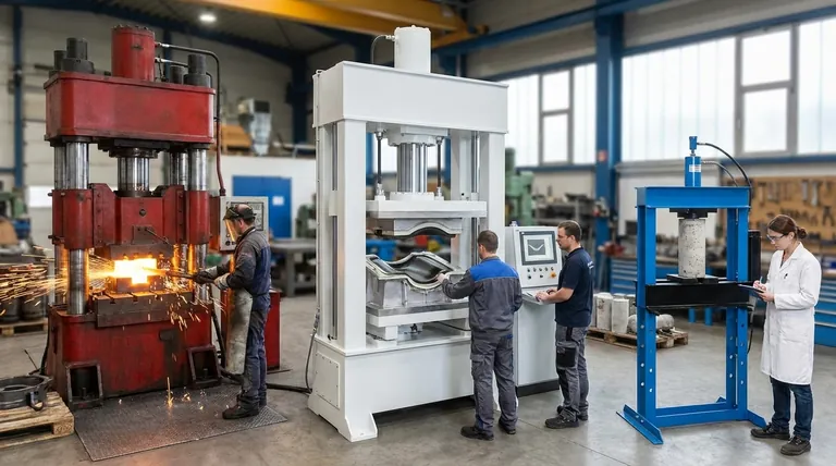 أين يتم تطبيق المكبس الهيدروليكي؟ قوة متعددة الاستخدامات للتشكيل والسحق والاختبار