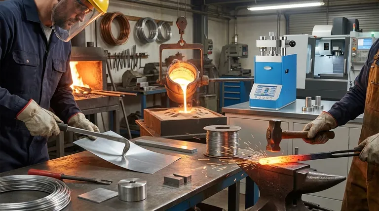 هل يمكن تشكيل المعادن بأشكال مختلفة؟ اكتشف العمليات الرئيسية مثل الحدادة والصب والمزيد.