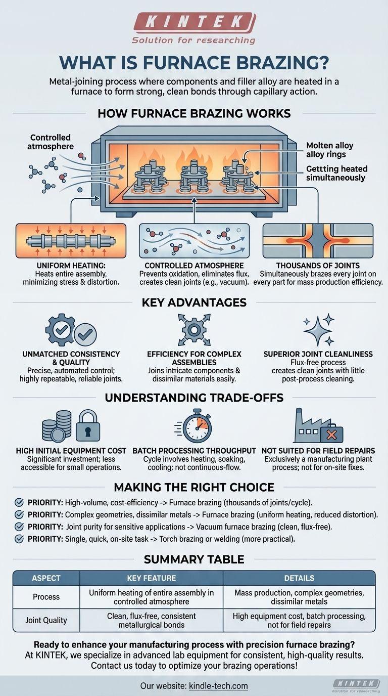 Cos'è la brasatura in forno? Ottenere la produzione di massa di giunti metallici di alta qualità Guida Visiva