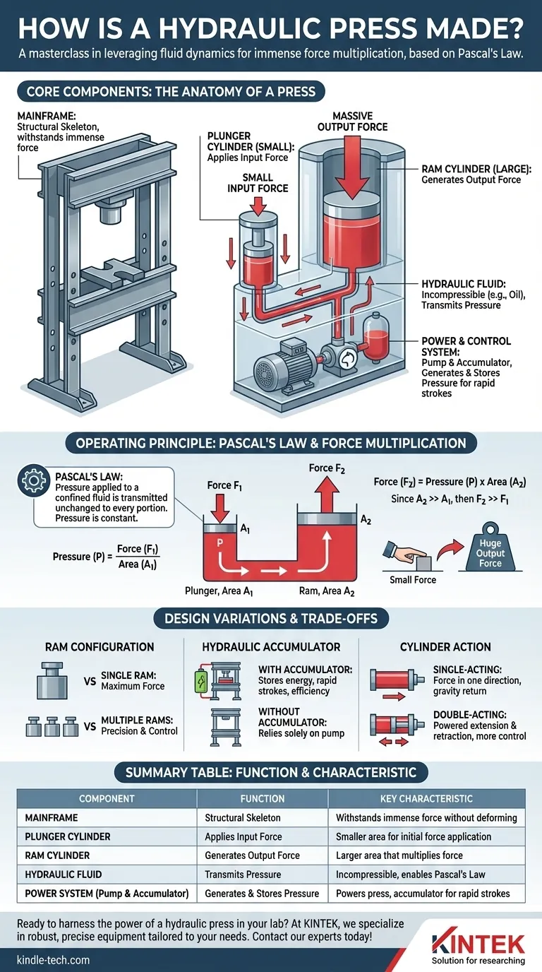 油圧プレスはどのように作られるのか？フレームから力まで：強力な機械の構築 ビジュアルガイド