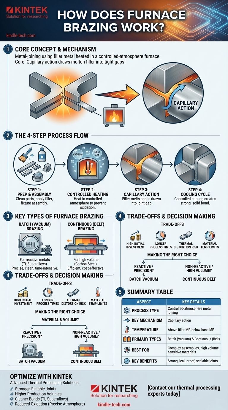 ¿Cómo funciona la soldadura fuerte en horno? Una guía completa para la unión de metales de alta precisión y gran volumen Guía Visual