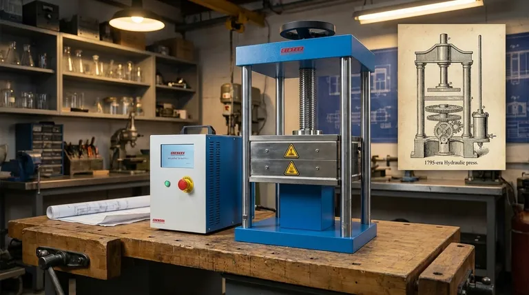 油圧プレスはいつ発明されましたか?ジョセフ・ブラマーによる1795年の力の倍増の革命