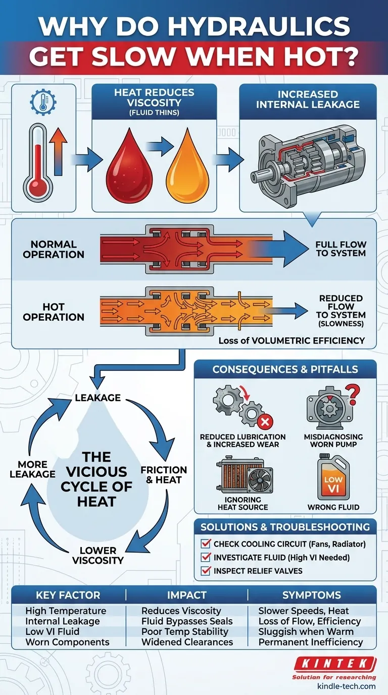 油圧システムは熱くなると動作が遅くなるのはなぜですか？粘度低下と性能損失を解明する ビジュアルガイド