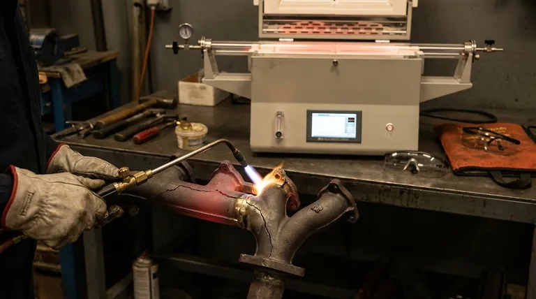 What temperature do you preheat cast iron for brazing? Master the Dull Red Glow for a Perfect Repair