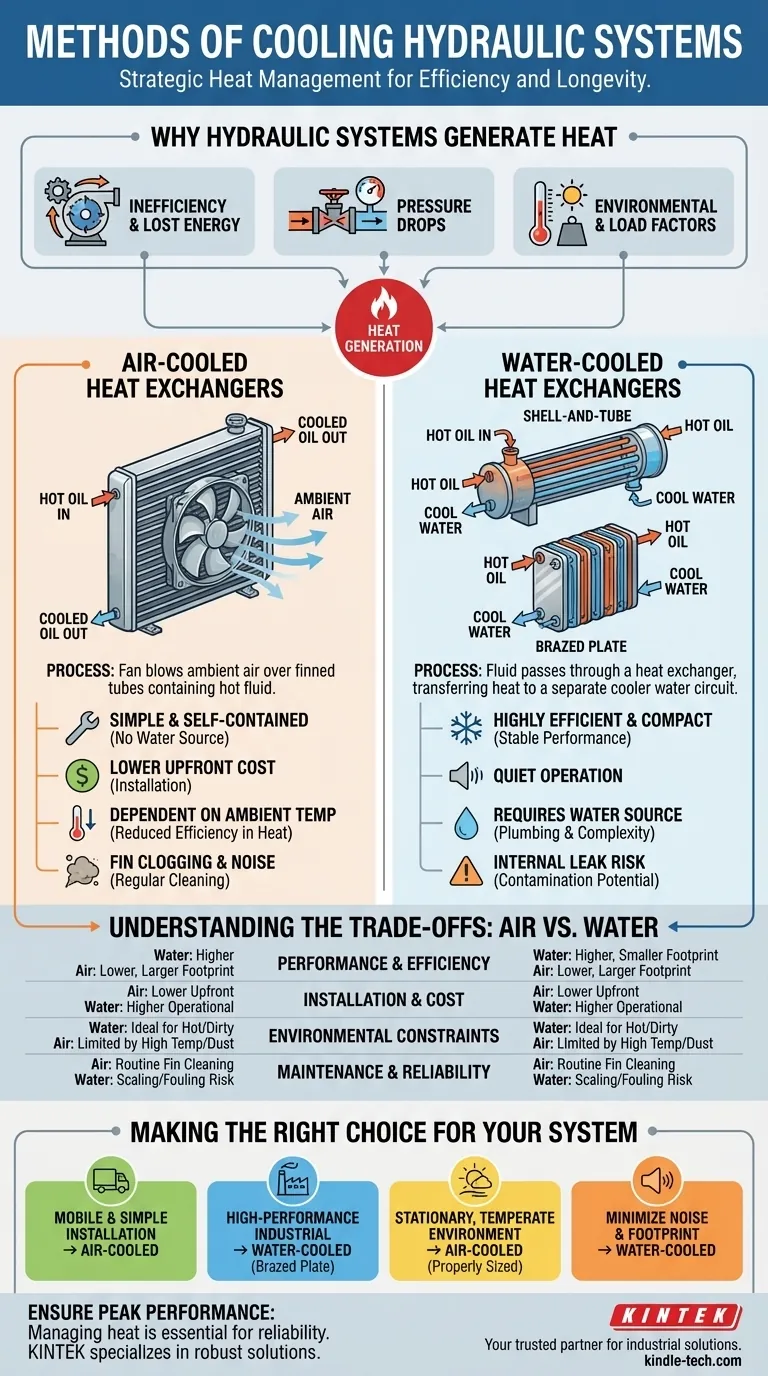 ¿Cuáles son los métodos para enfriar el sistema hidráulico? Elija el enfriador adecuado para confiabilidad y longevidad Guía Visual