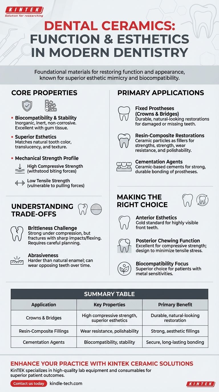 ما هي استخدامات السيراميك في طب الأسنان؟ تحقيق ترميمات طبيعية المظهر ومتينة دليل مرئي