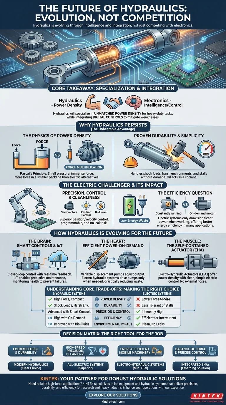 油圧（Hydraulics）に未来はあるのか？ スマートで高出力なアプリケーションのために、オイルとワイヤーを超えて進化する ビジュアルガイド
