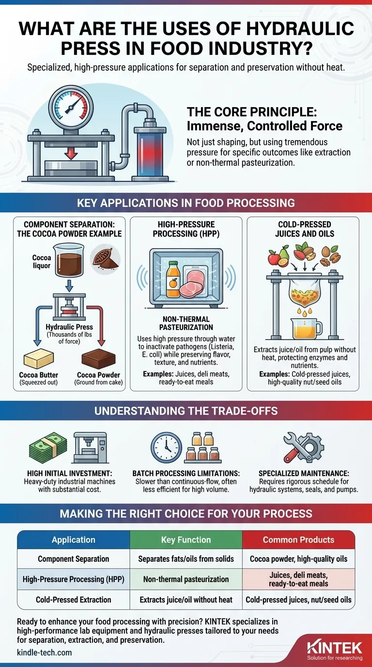 食品産業における油圧プレスの用途は何ですか？優れた分離と保存を実現 ビジュアルガイド