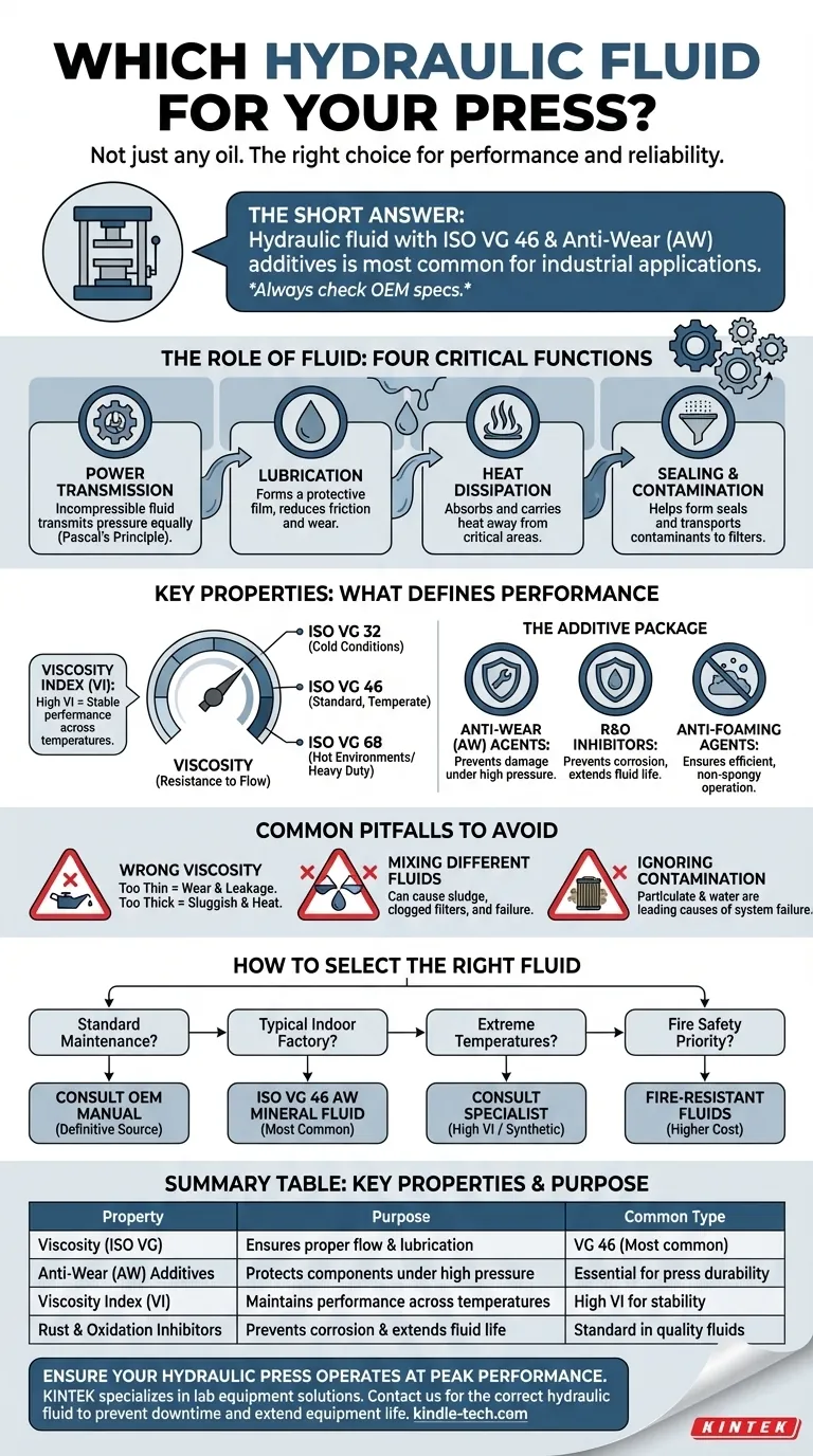 Quale olio viene utilizzato nelle macchine presse idrauliche? Scegli il fluido giusto per le massime prestazioni Guida Visiva