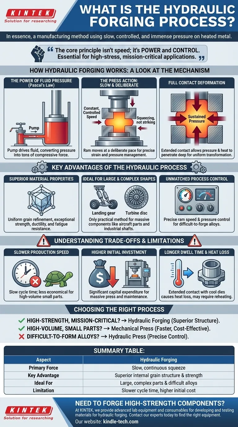 油圧鍛造プロセスとは？高強度金属成形の技術を習得する ビジュアルガイド
