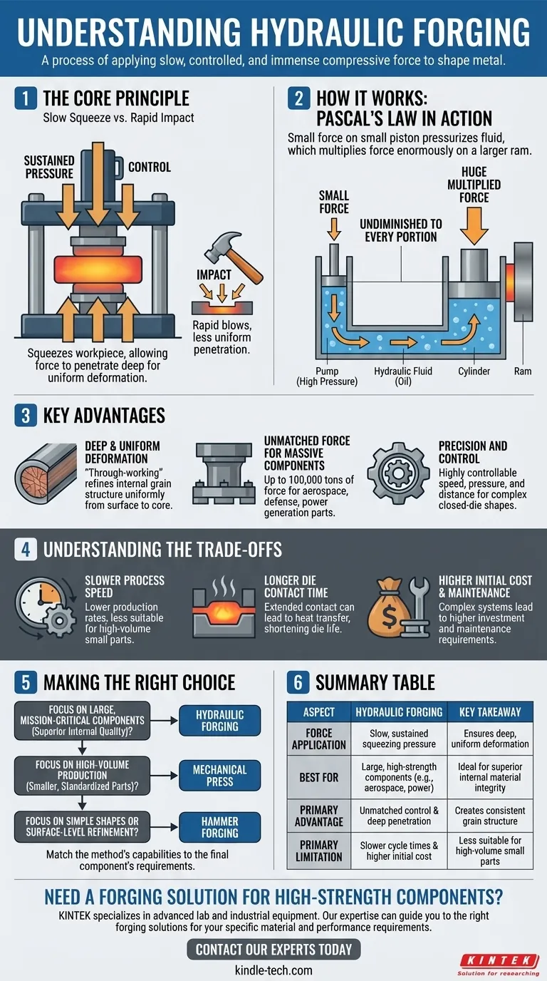 유압 단조란 무엇인가요? 고강도 금속 성형 기술을 마스터하세요 시각적 가이드