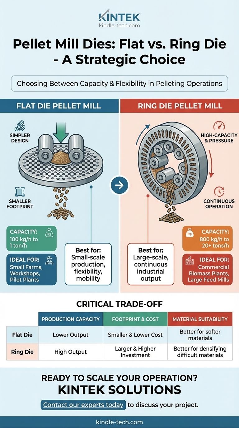 Che tipo di matrice viene utilizzata nelle pellettatrici? Scegli tra matrice piana e matrice ad anello per la tua scala di produzione Guida Visiva
