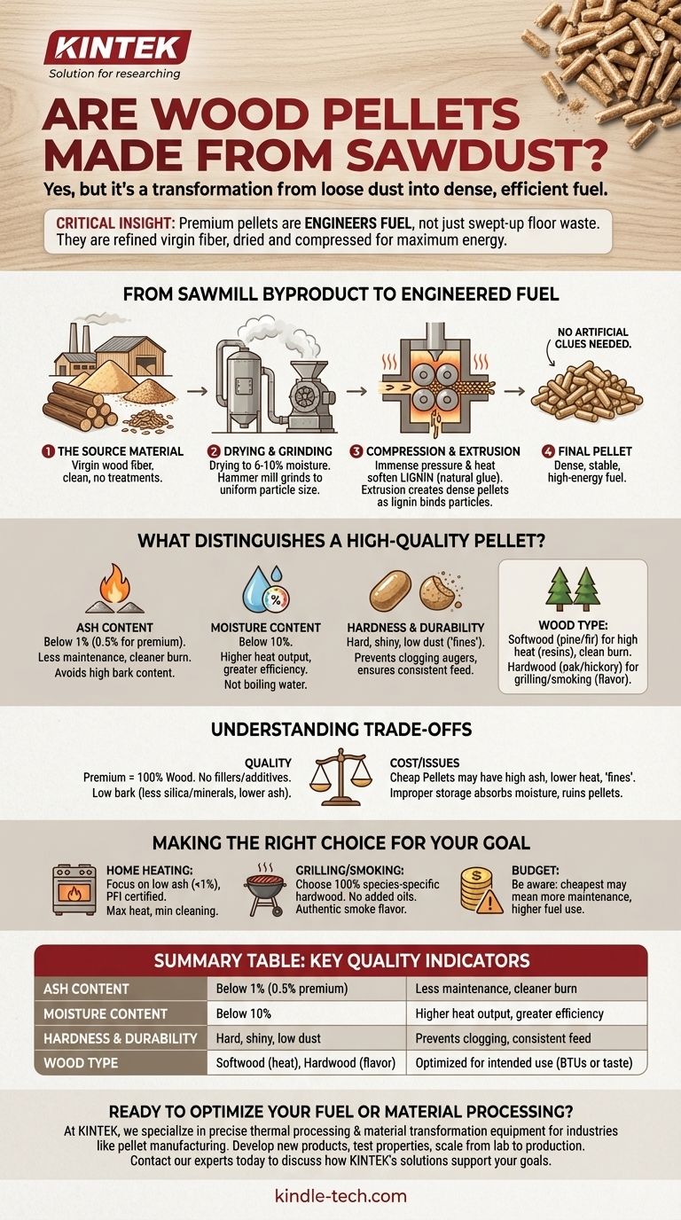 Les granulés de bois sont-ils fabriqués à partir de sciure de bois ? Découvrez le secret d'un carburant haute performance Guide Visuel