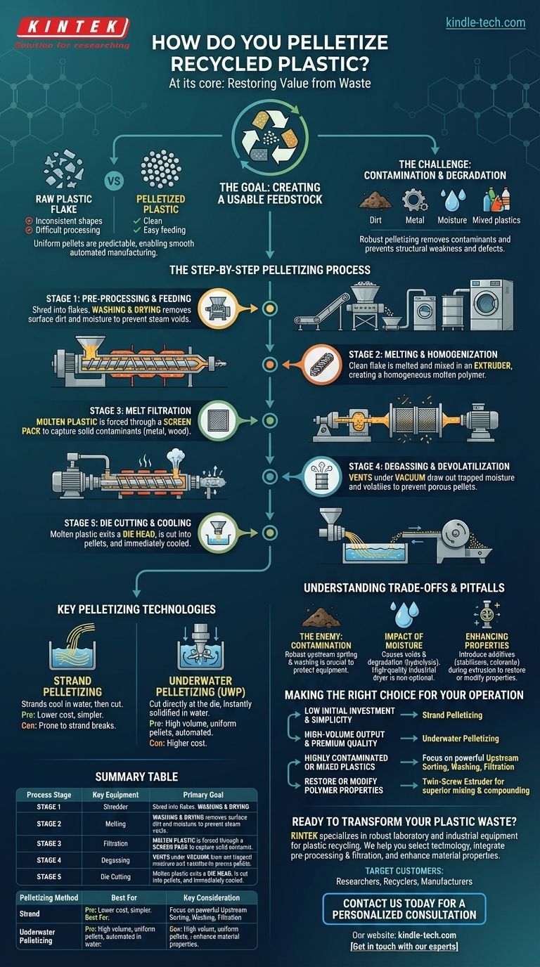 Wie granuliert man recycelten Kunststoff? Verwandeln Sie Abfall in hochwertige Herstellungspellets Visuelle Anleitung