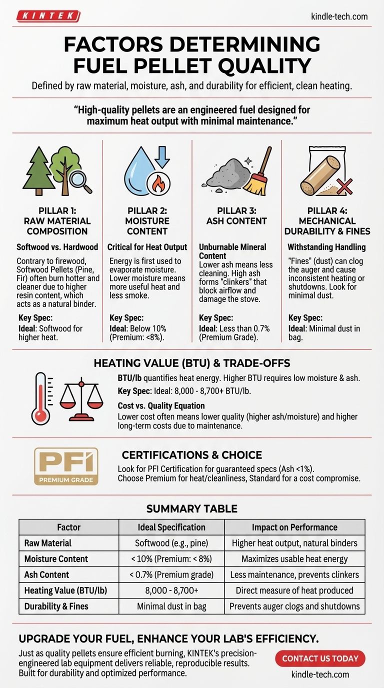 Каковы факторы, определяющие качество пеллет? Максимизация тепла и минимизация технического обслуживания Визуальное руководство