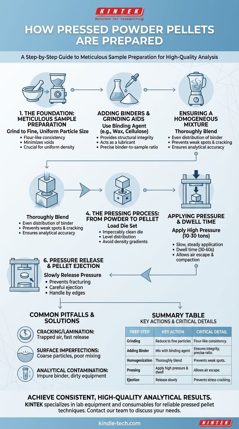 Comment les pastilles de poudre pressée sont-elles préparées ? Maîtriser les bases pour des données analytiques fiables Guide Visuel