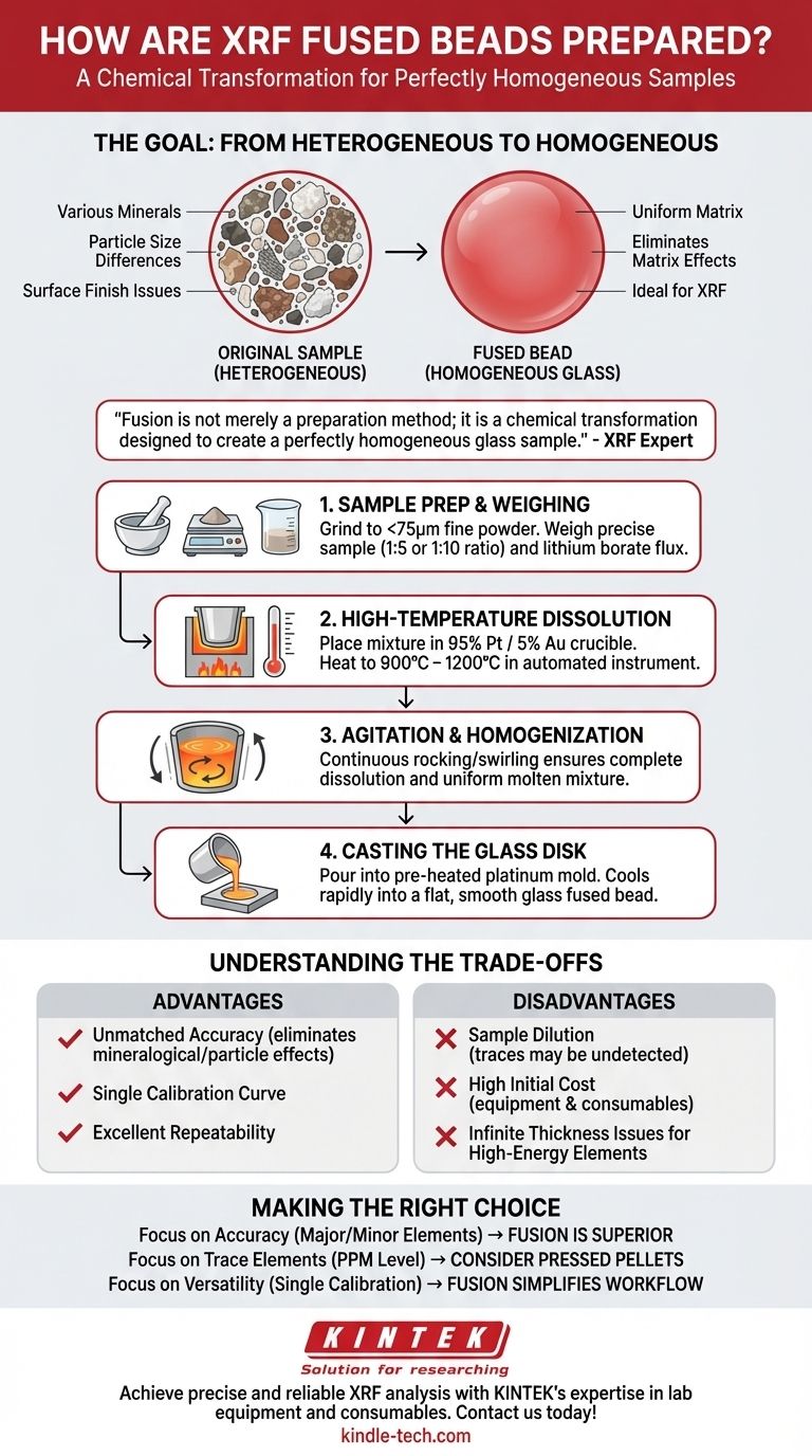 Wie werden RFA-Schmelzperlen hergestellt? Eine Schritt-für-Schritt-Anleitung zur perfekten Probenhomogenität Visuelle Anleitung