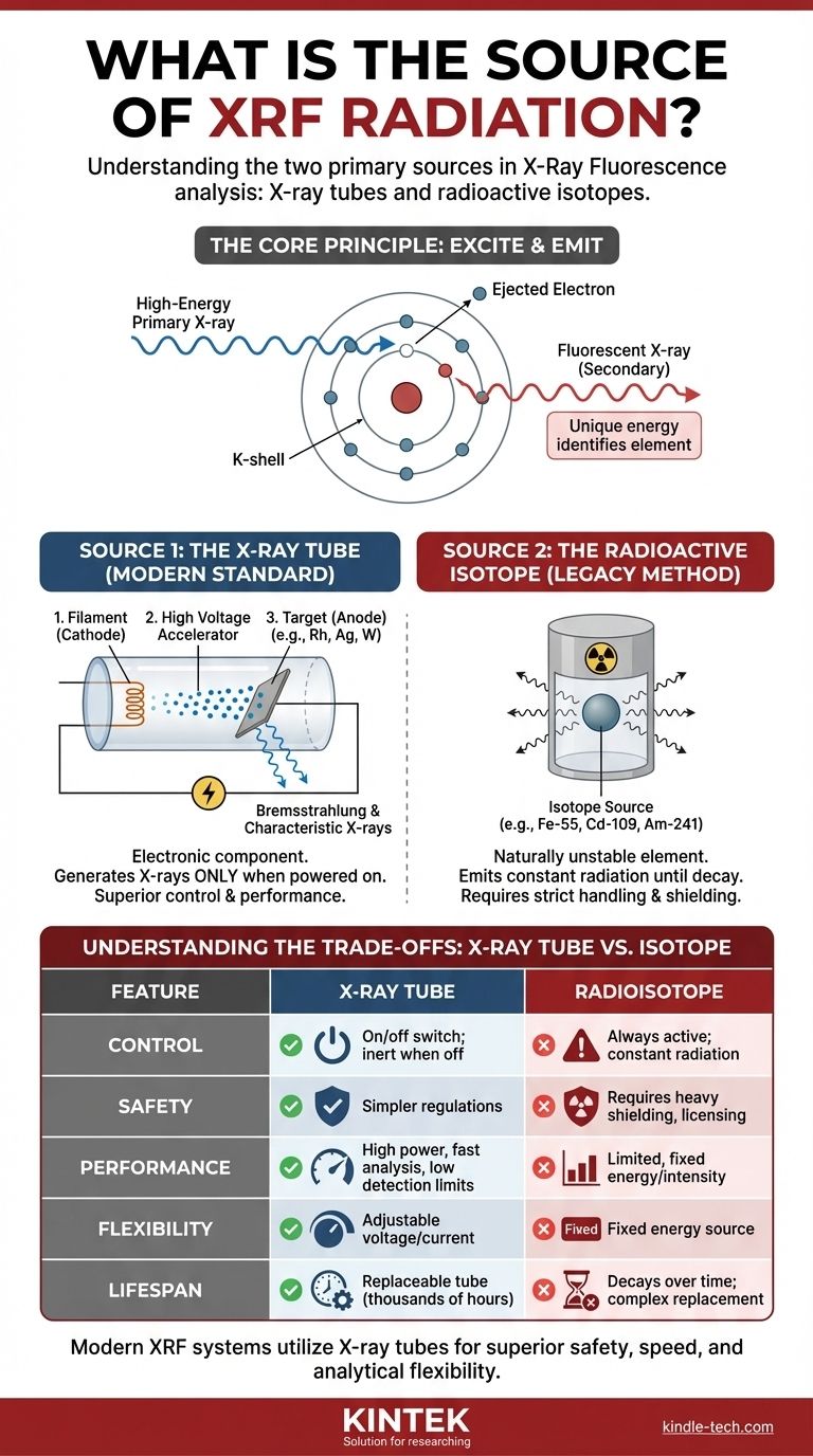 Was ist die Quelle der RÖntgenstrahlungsquelle (RFA)? Ein Vergleich von Röntgenröhren und Radioisotopen für die Analyse Visuelle Anleitung
