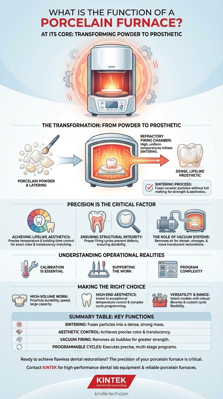 Какова функция печи для обжига керамики? Точный обжиг для реалистичных реставраций зубов Визуальное руководство