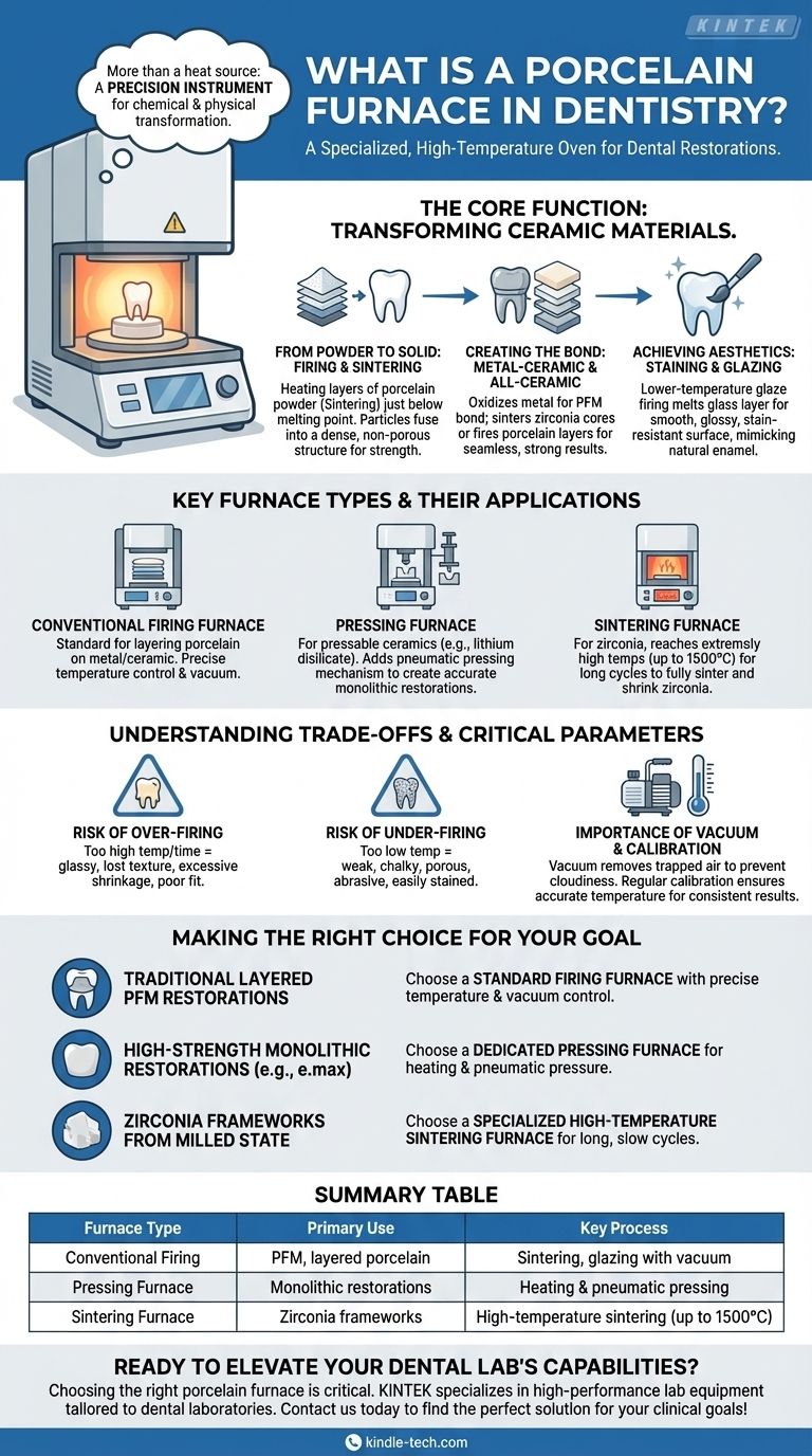 歯科用ポーセレンファーネスとは何ですか？強度と審美性に優れた歯科修復物を作成するための鍵 ビジュアルガイド