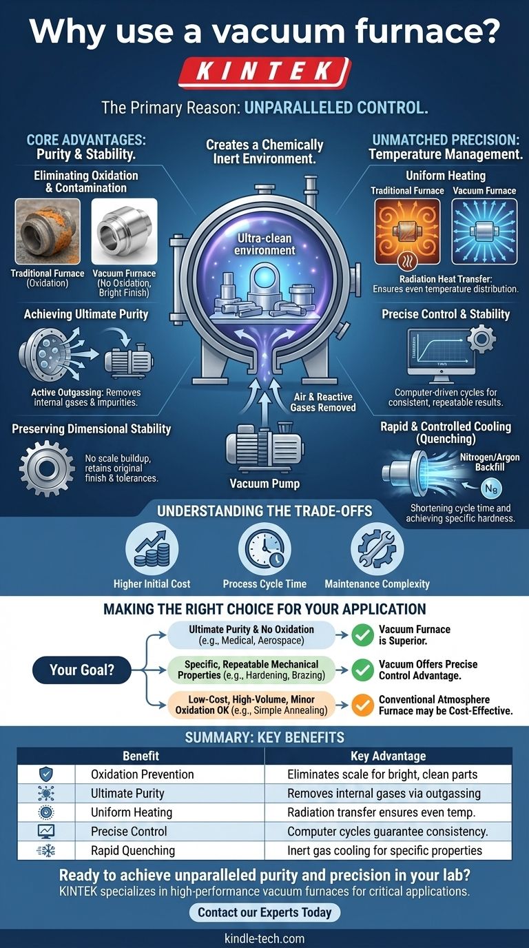 为什么要使用真空炉？在热处理中实现极致纯度和精度 图解指南