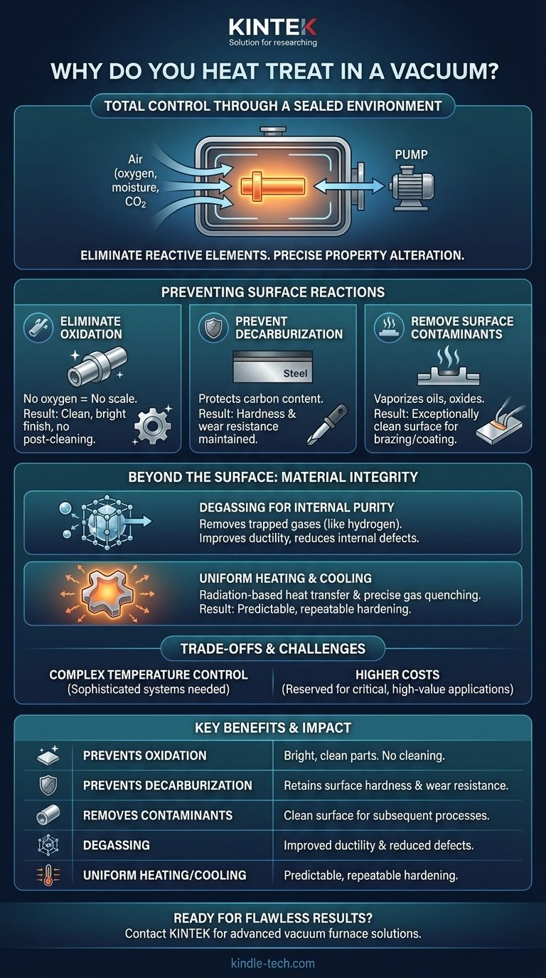 Warum wärmebehandeln Sie im Vakuum? Erzielen Sie perfekte Oberflächengüte und Materialintegrität Visuelle Anleitung