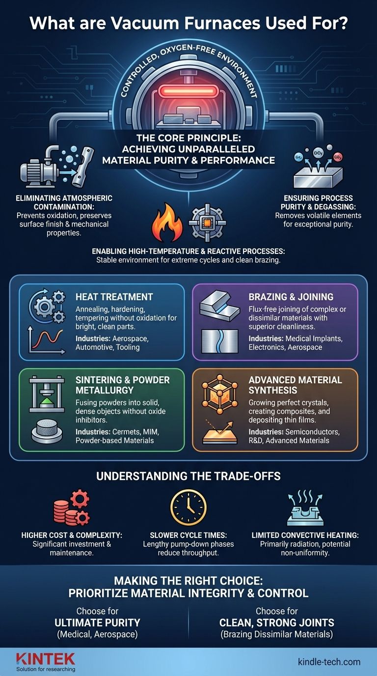 ¿Para qué se utilizan los hornos de vacío? Desbloquee la máxima pureza y rendimiento de los materiales Guía Visual