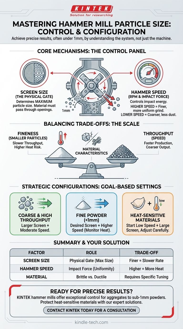 Quelle est la taille de produit obtenue par un broyeur à marteaux ? Contrôlez votre mouture avec la taille de l'écran et la vitesse Guide Visuel