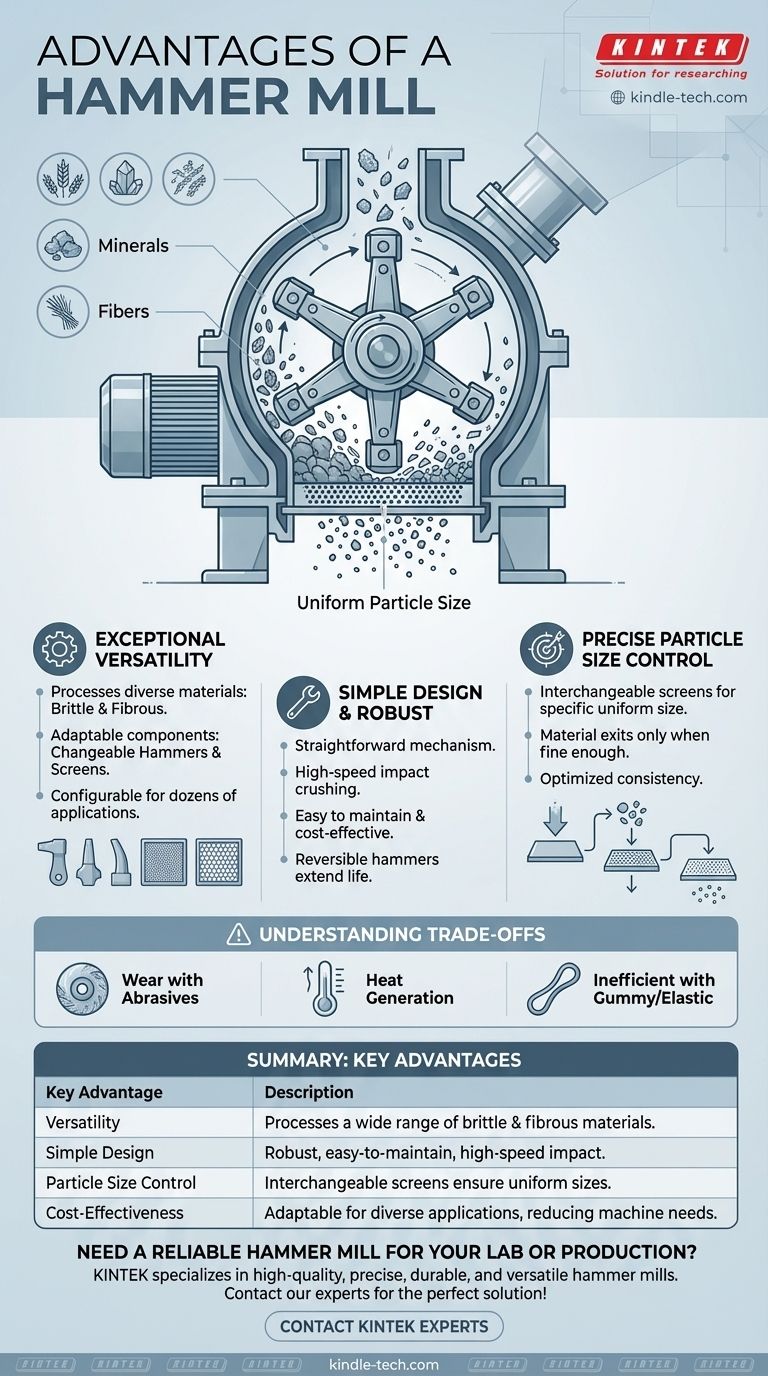 Quels sont les avantages d'un broyeur à marteaux ? Polyvalent, simple et contrôle précis de la taille des particules Guide Visuel