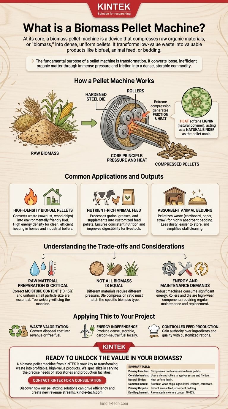 바이오매스 펠릿 기계란 무엇인가요? 폐기물을 연료, 사료, 깔짚으로 전환 시각적 가이드