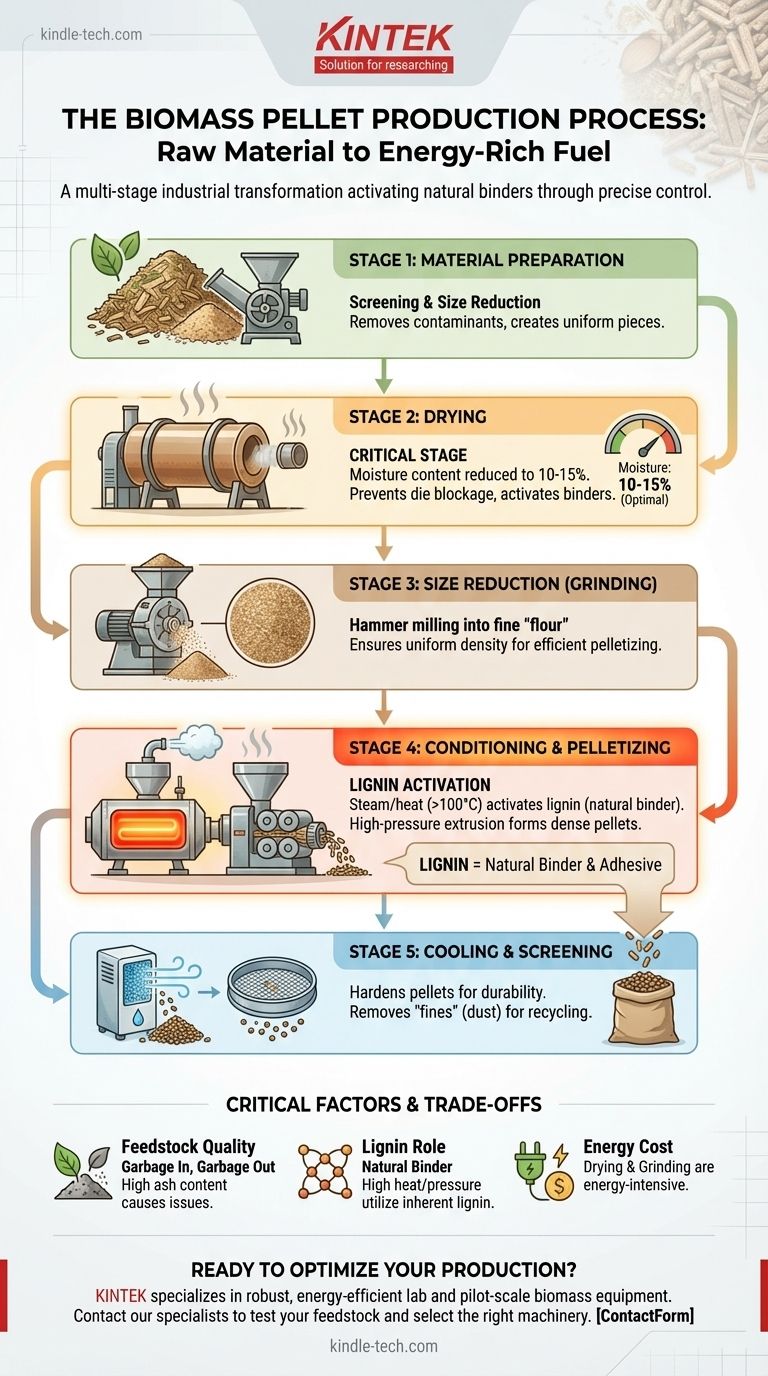 Quel est le processus de fabrication des granulés de biomasse ? Un guide étape par étape pour produire de l'énergie propre Guide Visuel