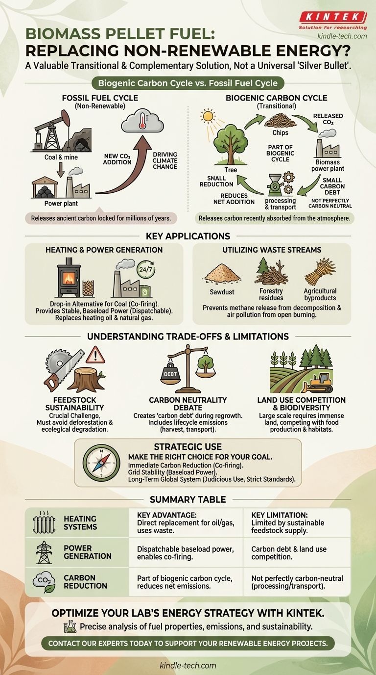 ¿Puede el combustible de pellets de biomasa reemplazar la energía no renovable? Un camino estratégico hacia la descarbonización Guía Visual