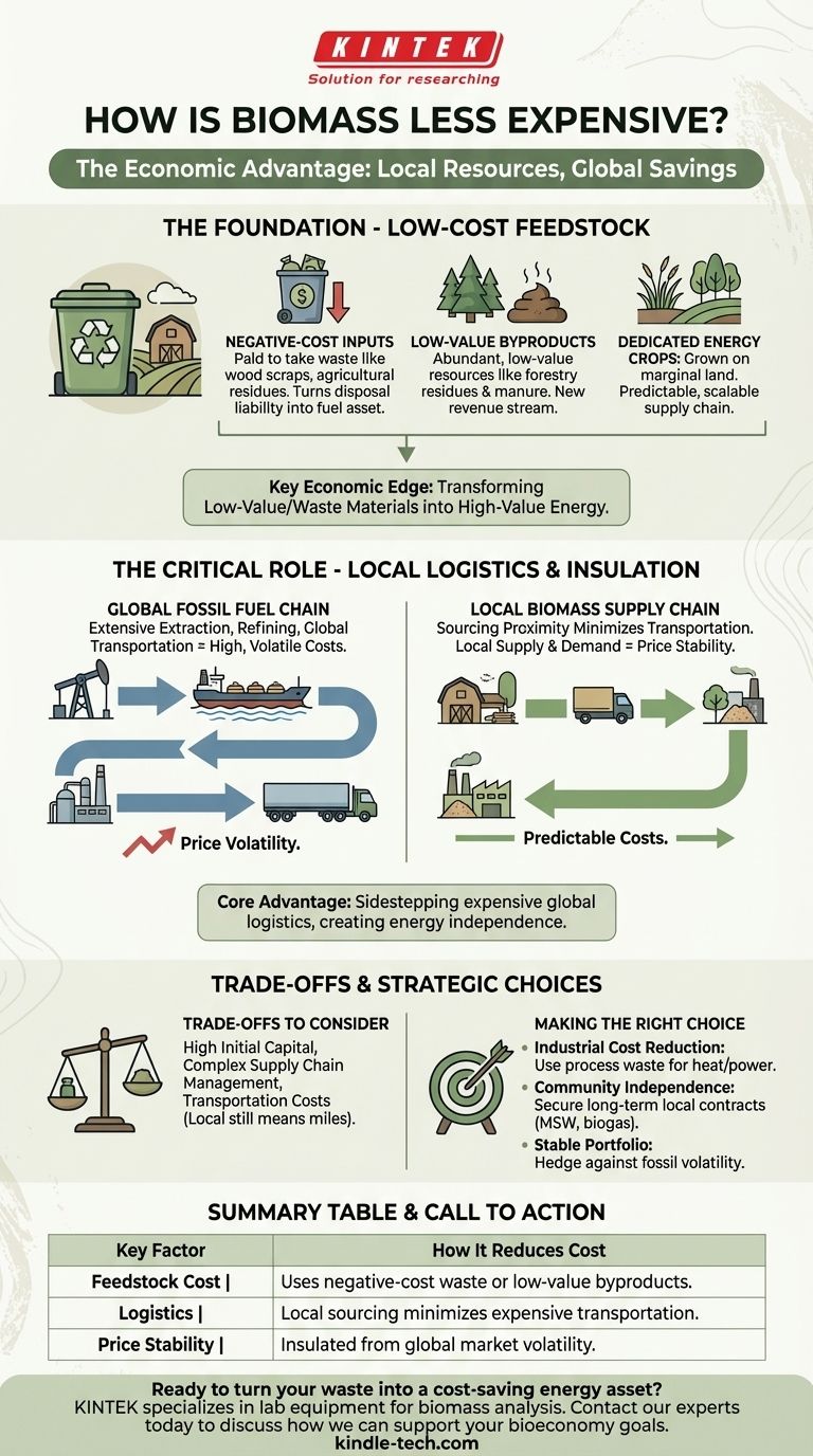 Comment la biomasse est-elle moins chère ? Libérez la puissance des matières premières locales et à faible coût Guide Visuel