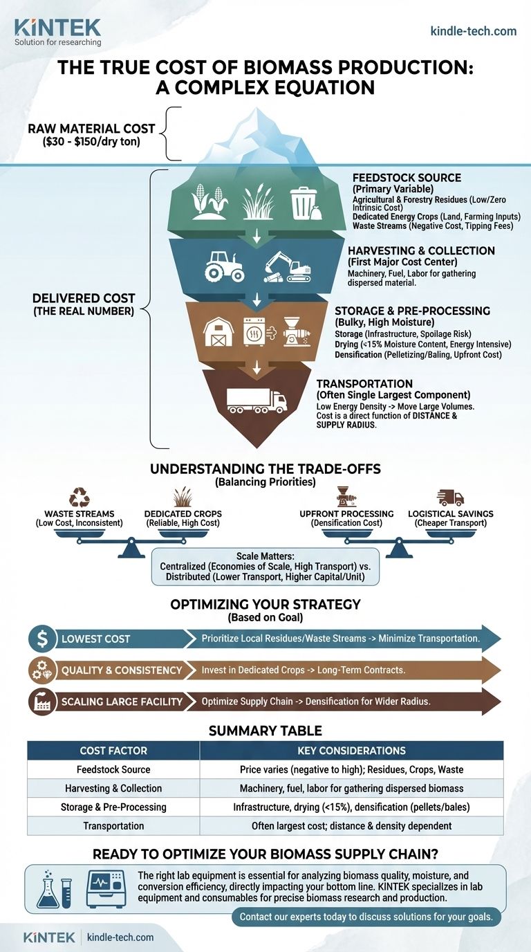 ¿Cuál es el costo de la producción de biomasa? Desglosando el verdadero 'Costo Entregado' en su Instalación Guía Visual