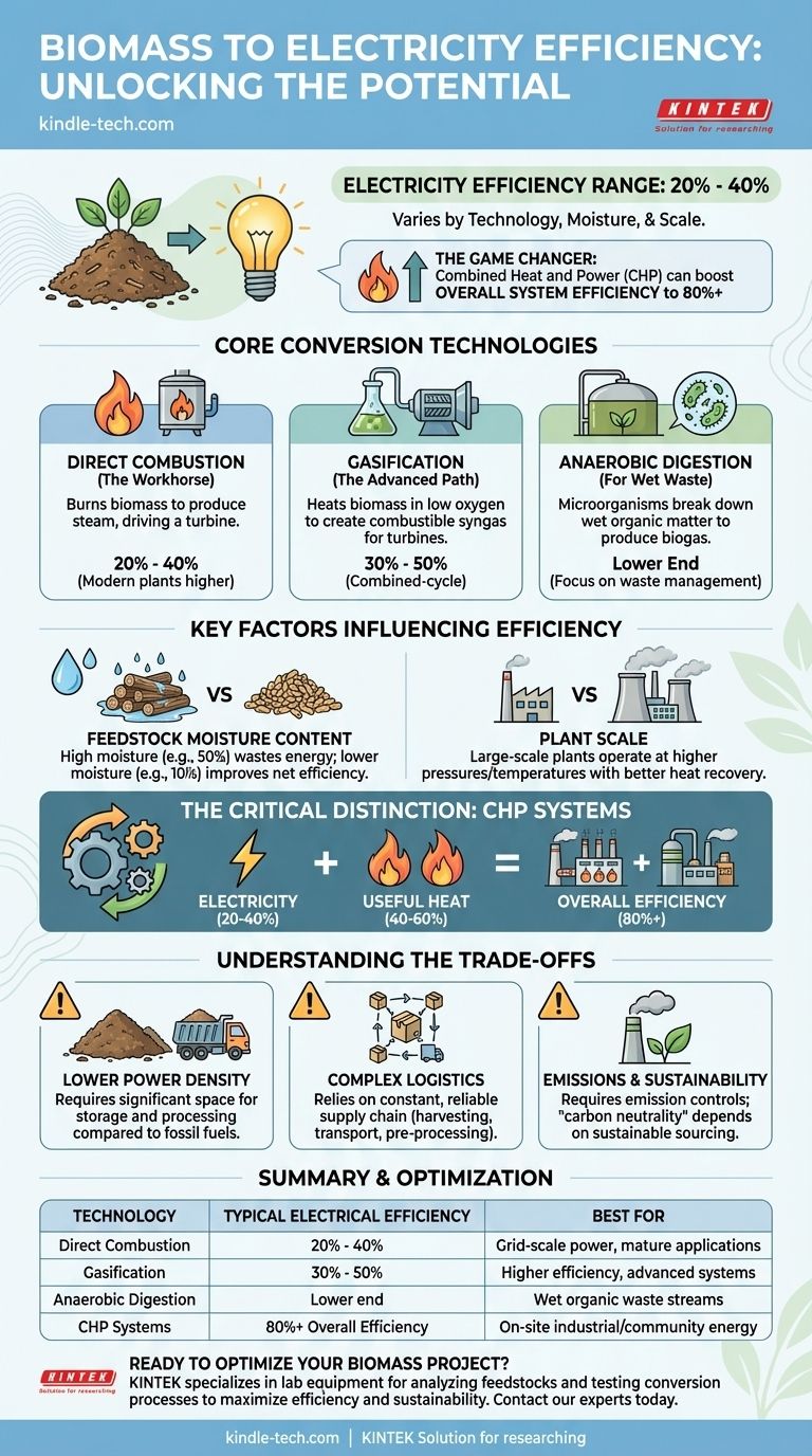 바이오매스-전기 변환 효율은 얼마입니까? 20-40%의 전기 효율 및 80%+의 전체 효율 달성 시각적 가이드