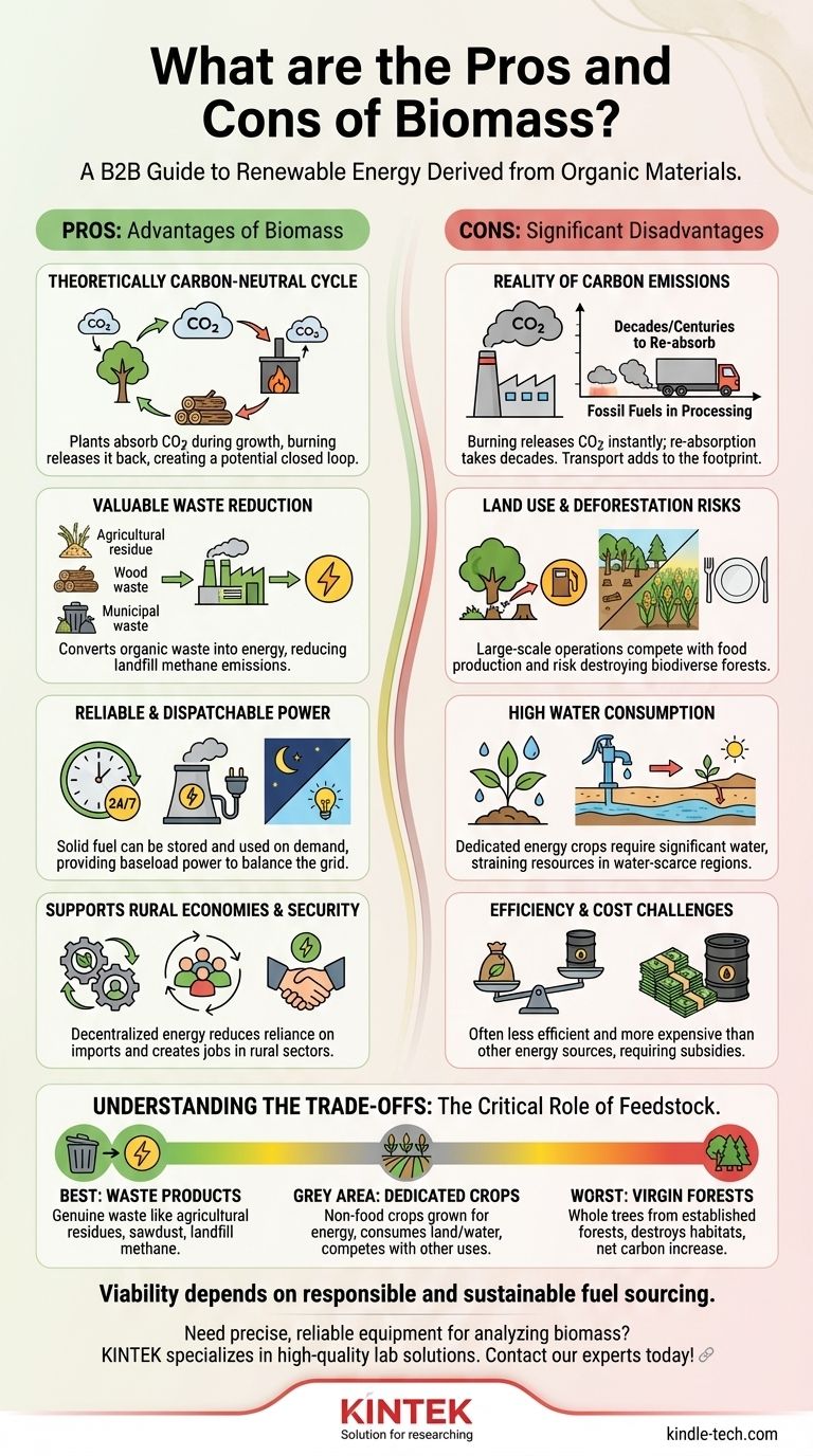 ما هي إيجابيات وسلبيات الكتلة الحيوية؟ موازنة الطاقة المتجددة مقابل التأثير البيئي دليل مرئي