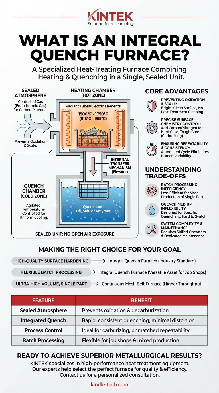 Was ist ein Kammerofen mit integriertem Abschreckbad? Der ultimative Leitfaden zur Wärmebehandlung unter kontrollierter Atmosphäre Visuelle Anleitung