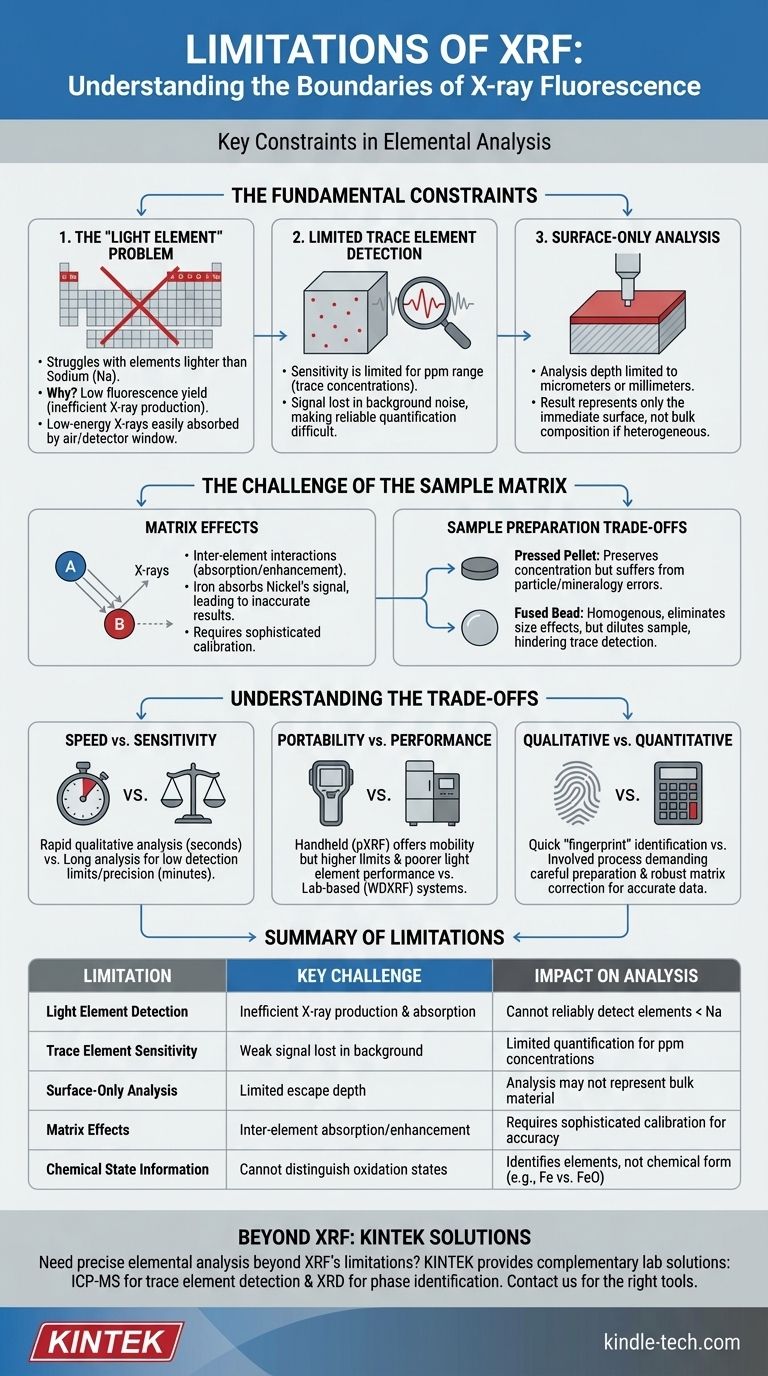 XRF的局限性是什么？了解准确分析的关键制约因素 图解指南